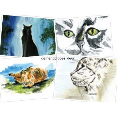 gemengd poes kleur